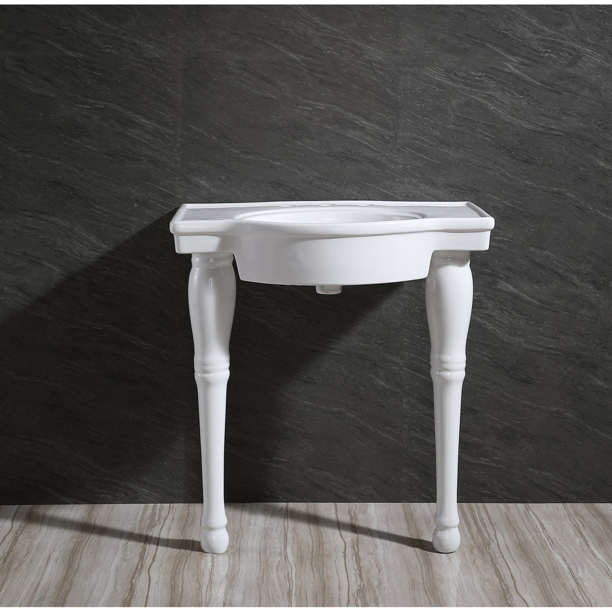 Imperial VPB136P Ceramic Console Sink Legs, White