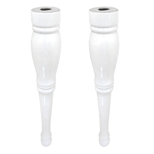 Imperial VPB136P Ceramic Console Sink Legs, White