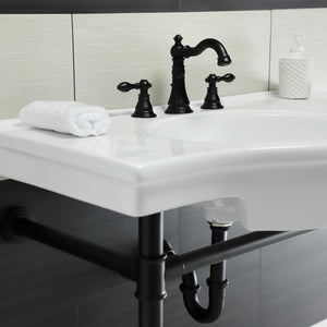 Templeton VPB1370ST Console Sink, White/Matte Black