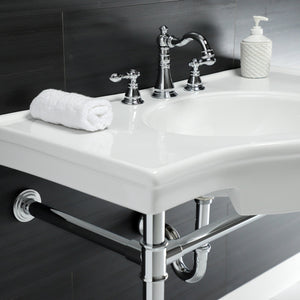 Templeton VPB1371ST Console Sink, White/Polished Chrome