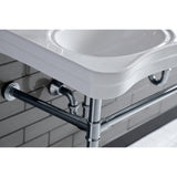 Imperial VPB14881ST Stainless Steel Double Bowl Console Sink, Polished Chrome