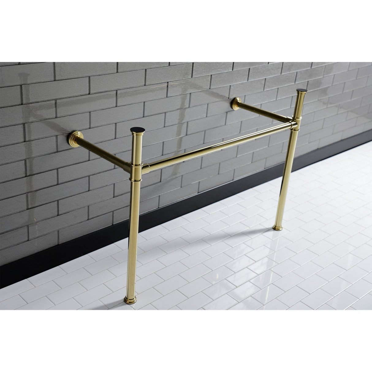 Imperial VPB14882 Stainless Steel Console Sink Legs, Polished Brass