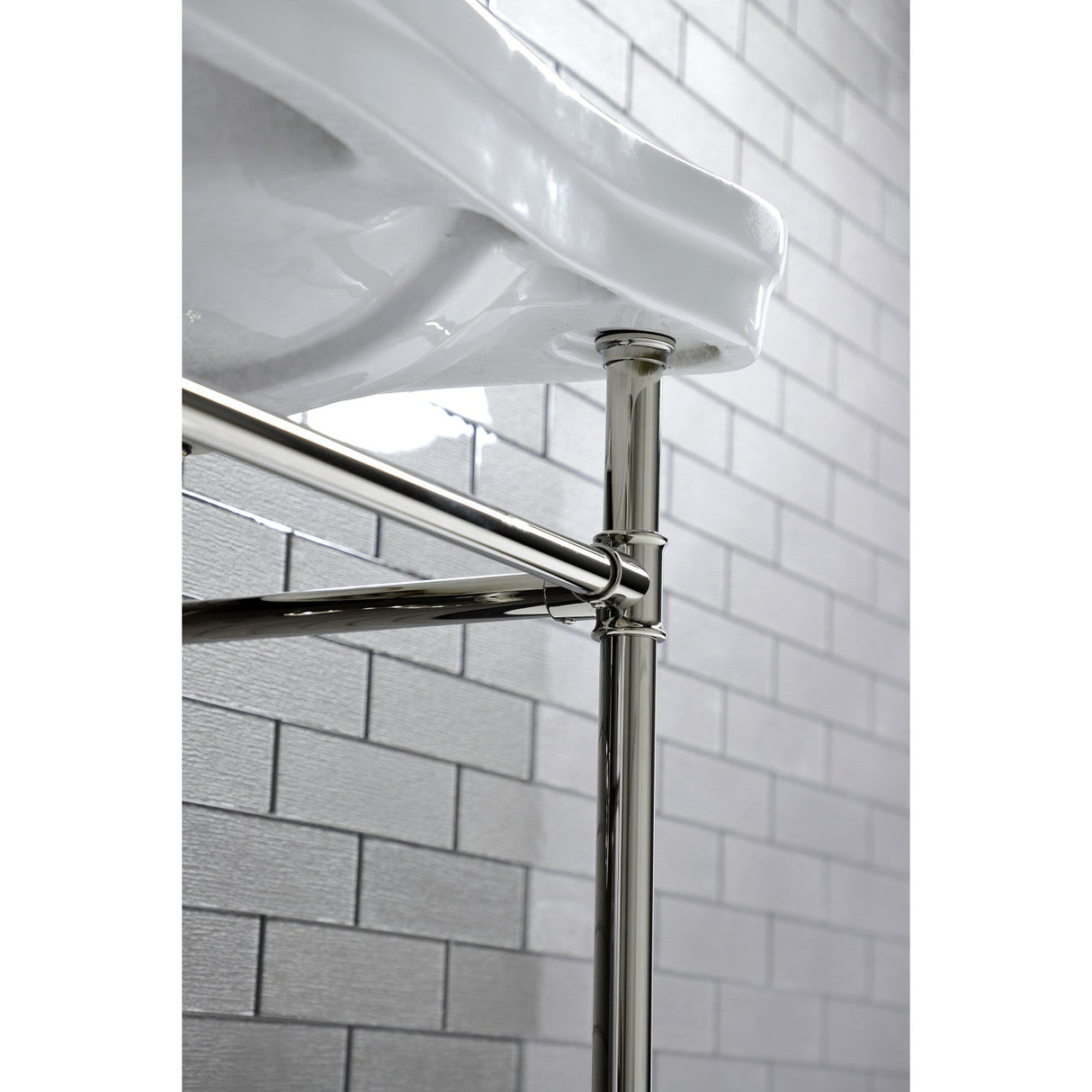 Imperial VPB14886 Stainless Steel Console Sink Legs, Polished Nickel