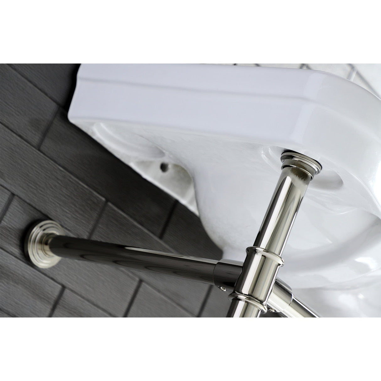 Imperial VPB14886 Stainless Steel Console Sink Legs, Polished Nickel