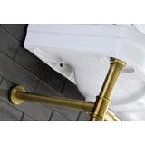 Imperial VPB14887ST Stainless Steel Double Bowl Console Sink, Brushed Brass