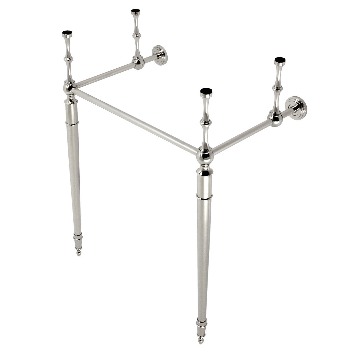 Edwardian VPB2215336 Brass Console Sink Legs, Polished Nickel