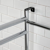 Fauceture VPB2216301 Console Sink Base with Glass Shelf, Frosted Glass/Polished Chrome