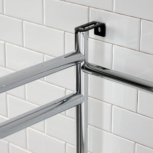 Fauceture VPB2216301 Console Sink Base with Glass Shelf, Frosted Glass/Polished Chrome