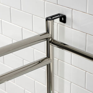 Fauceture VPB2216306 Console Sink Base with Glass Shelf, Frosted Glass/Polished Nickel