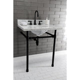 Dreyfuss VPB2218330 Stainless Steel Console Sink Legs, Matte Black