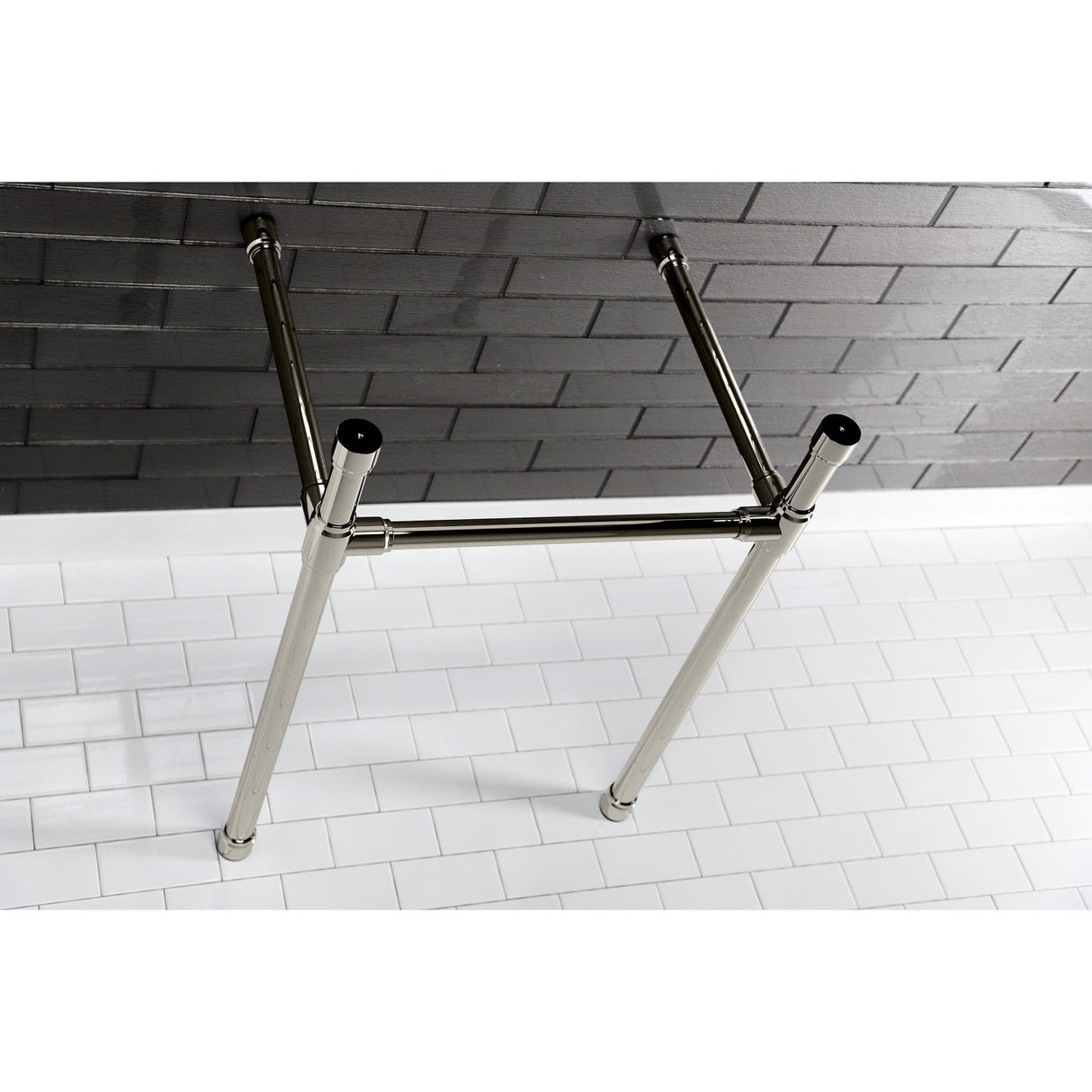 Dreyfuss VPB2218336 Stainless Steel Console Sink Legs, Polished Nickel