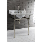 Dreyfuss VPB2218336 Stainless Steel Console Sink Legs, Polished Nickel