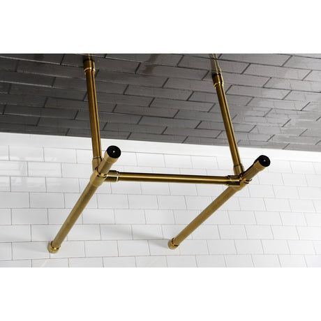 Dreyfuss VPB2218337 Stainless Steel Console Sink Legs, Brushed Brass