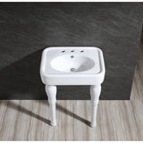 Derrah VPB2268P 26-Inch Console Sink, White