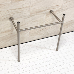Hartford VPB28148 Stainless Steel Console Sink Legs, Brushed Nickel