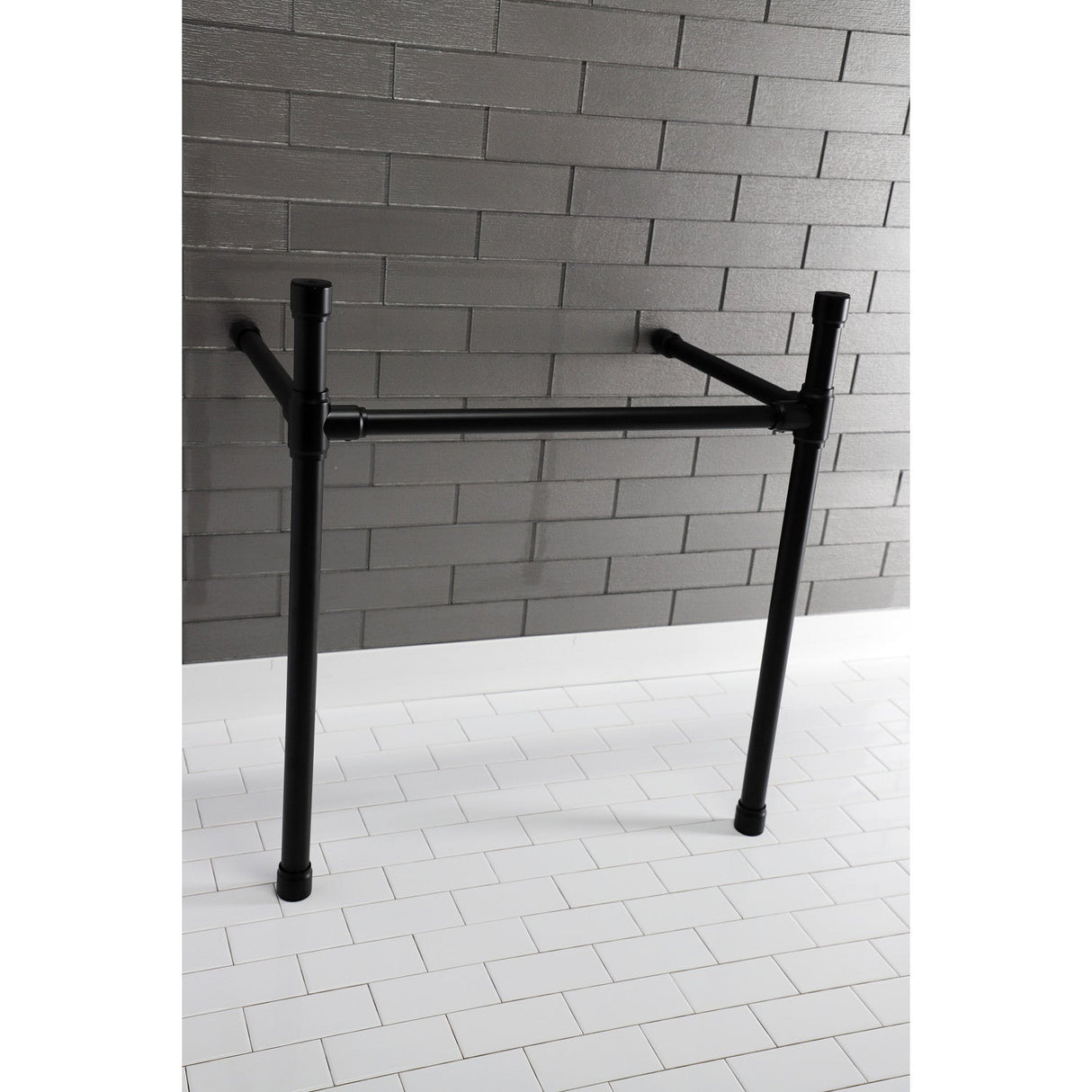 Dreyfuss VPB2818330 Stainless Steel Console Sink Legs, Matte Black