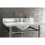 Dreyfuss VPB2818336 Stainless Steel Console Sink Legs, Polished Nickel