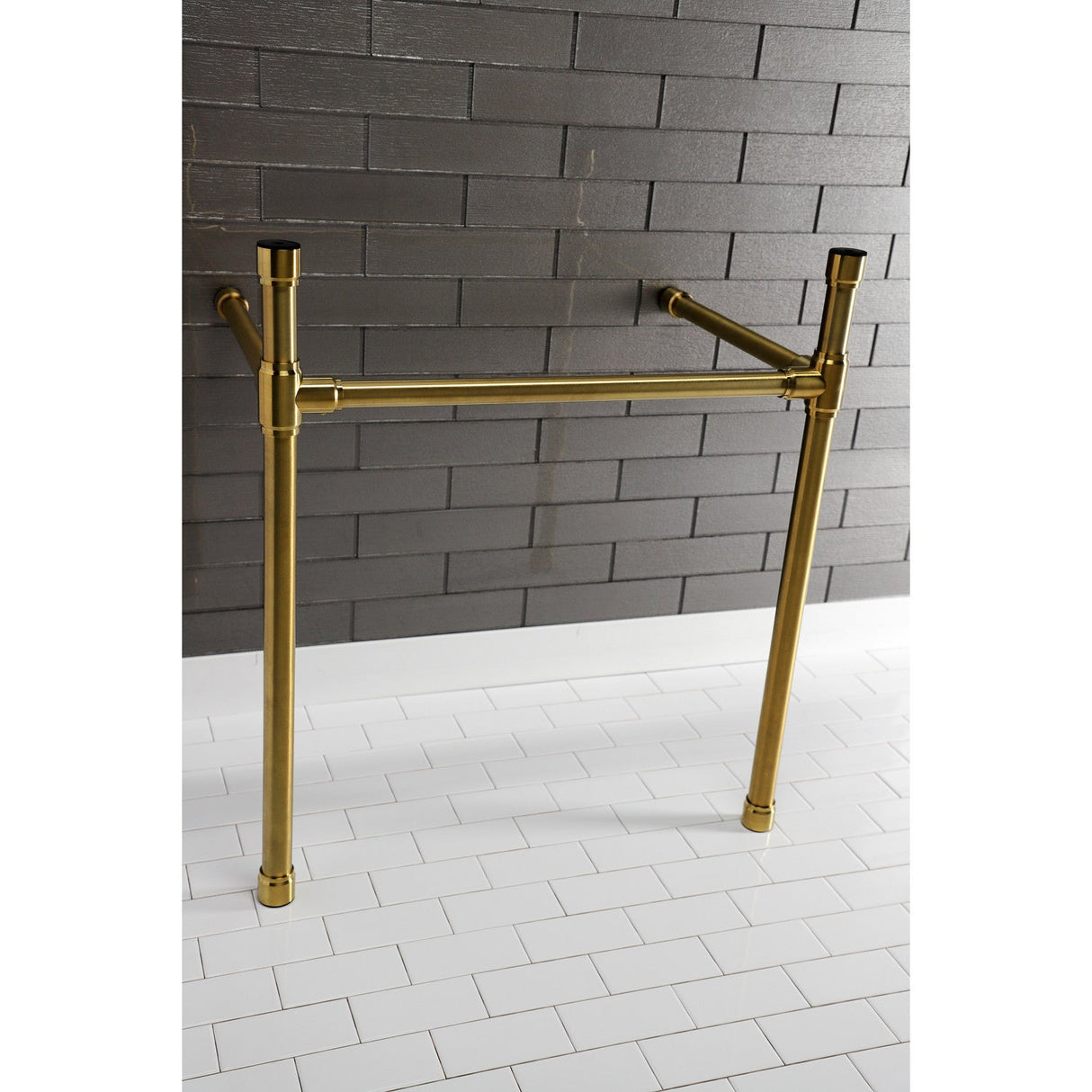 Dreyfuss VPB2818337 Stainless Steel Console Sink Legs, Brushed Brass