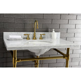 Dreyfuss VPB2818337 Stainless Steel Console Sink Legs, Brushed Brass