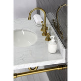 Dreyfuss VPB2818337 Stainless Steel Console Sink Legs, Brushed Brass