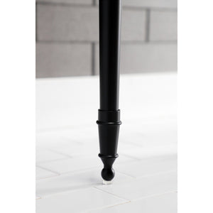 Edwardian VPB30160 Brass Console Sink Legs, Matte Black