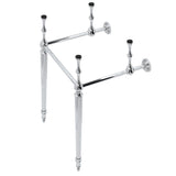 Edwardian VPB30161 Brass Console Sink Legs, Polished Chrome