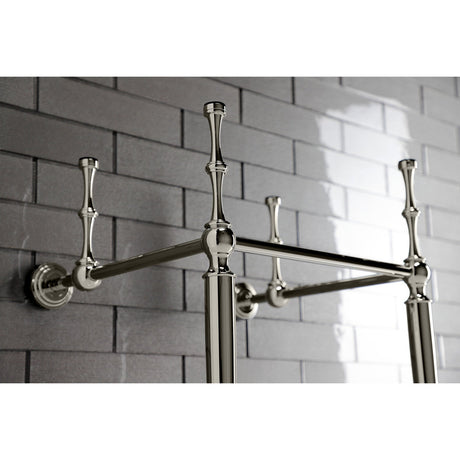 Edwardian VPB30166 Brass Console Sink Legs, Polished Nickel