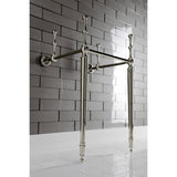 Edwardian VPB30166 Brass Console Sink Legs, Polished Nickel