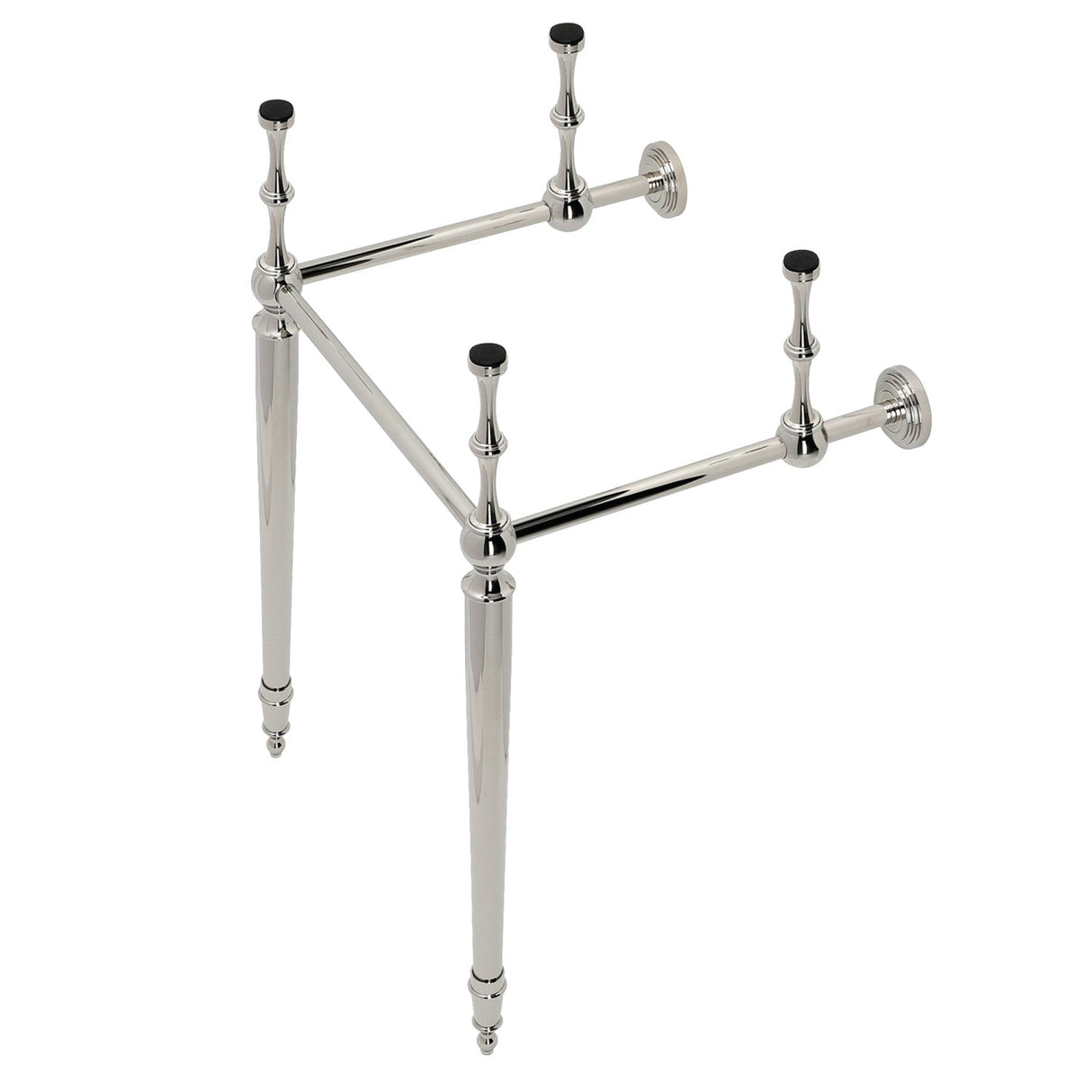 Edwardian VPB30166 Brass Console Sink Legs, Polished Nickel