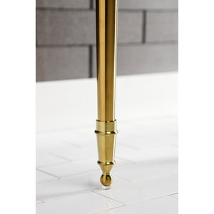 Edwardian VPB30167 Brass Console Sink Legs, Brushed Brass