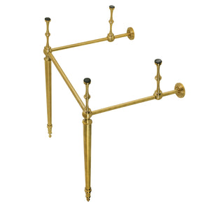 Edwardian VPB30167 Brass Console Sink Legs, Brushed Brass
