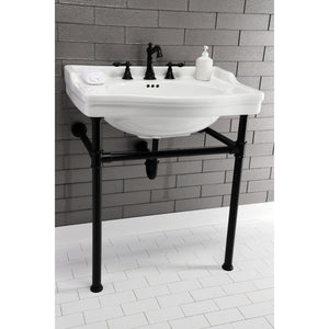 Fauceture VPB33080 Console Sink Legs, Matte Black