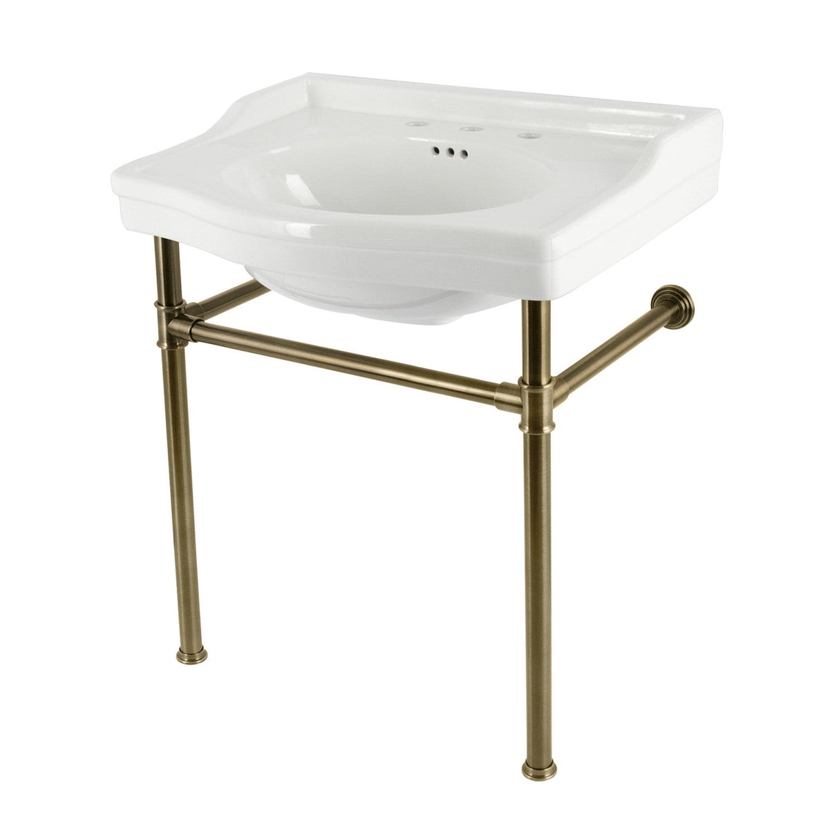 Fauceture VPB33083ST Console Sink, Antique Brass