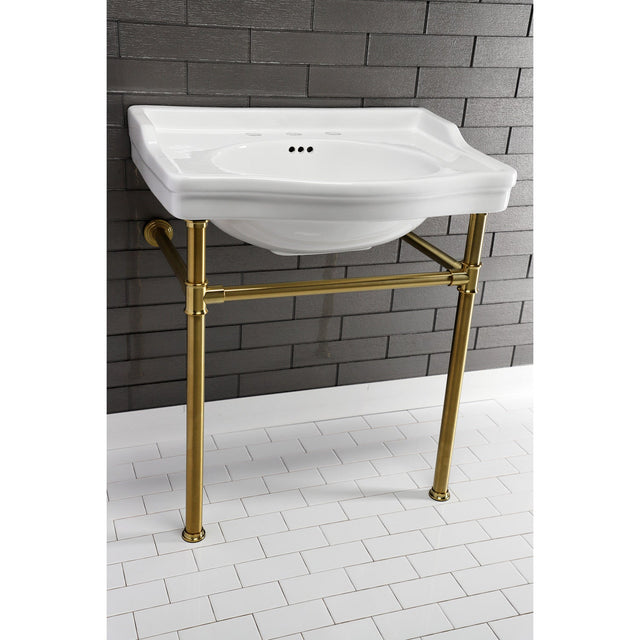 Fauceture VPB33087 Console Sink Legs, Brushed Brass