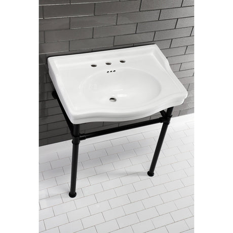 Victorian VPB3308B Console Sink Top, White