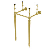 Fauceture VPB33147 Brass Console Sink Legs, Brushed Brass