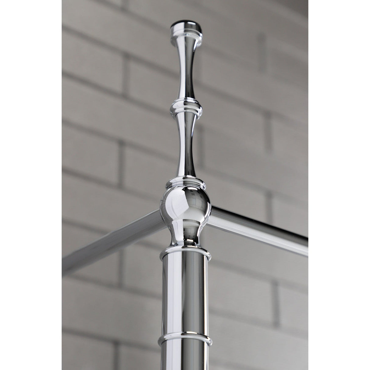 Edwardian VPB33221 Brass Console Sink Legs, Polished Chrome