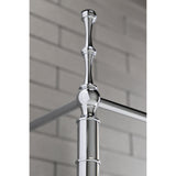 Edwardian VPB33221 Brass Console Sink Legs, Polished Chrome