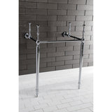 Edwardian VPB33221 Brass Console Sink Legs, Polished Chrome