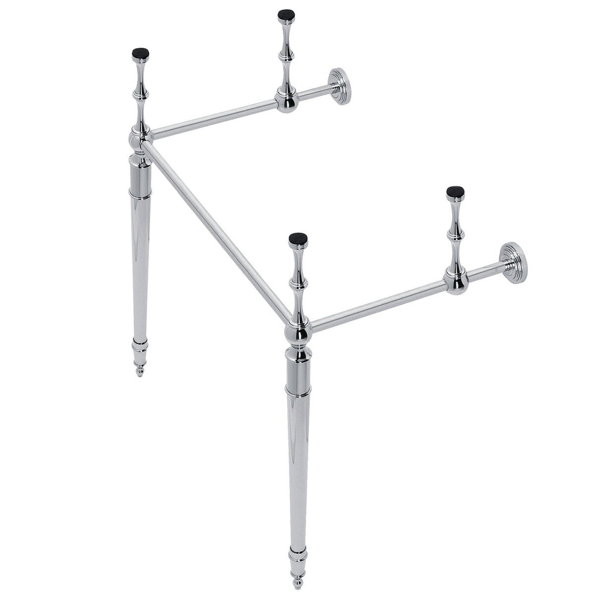 Edwardian VPB33221 Brass Console Sink Legs, Polished Chrome