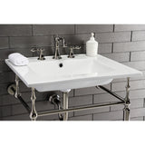 Edwardian VPB33226 Brass Console Sink Legs, Polished Nickel