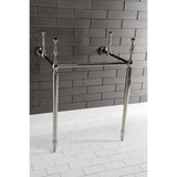 Edwardian VPB33226 Brass Console Sink Legs, Polished Nickel