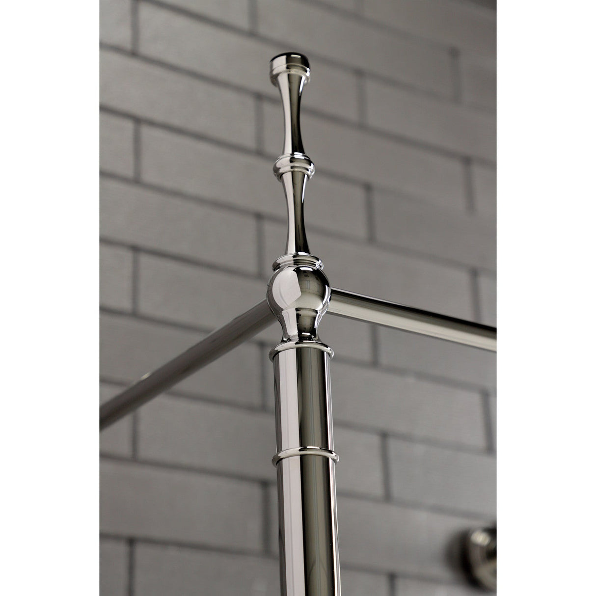 Edwardian VPB33226 Brass Console Sink Legs, Polished Nickel