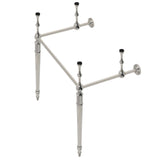 Edwardian VPB33226 Brass Console Sink Legs, Polished Nickel