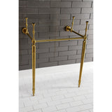 Edwardian VPB33227 Brass Console Sink Legs, Brushed Brass