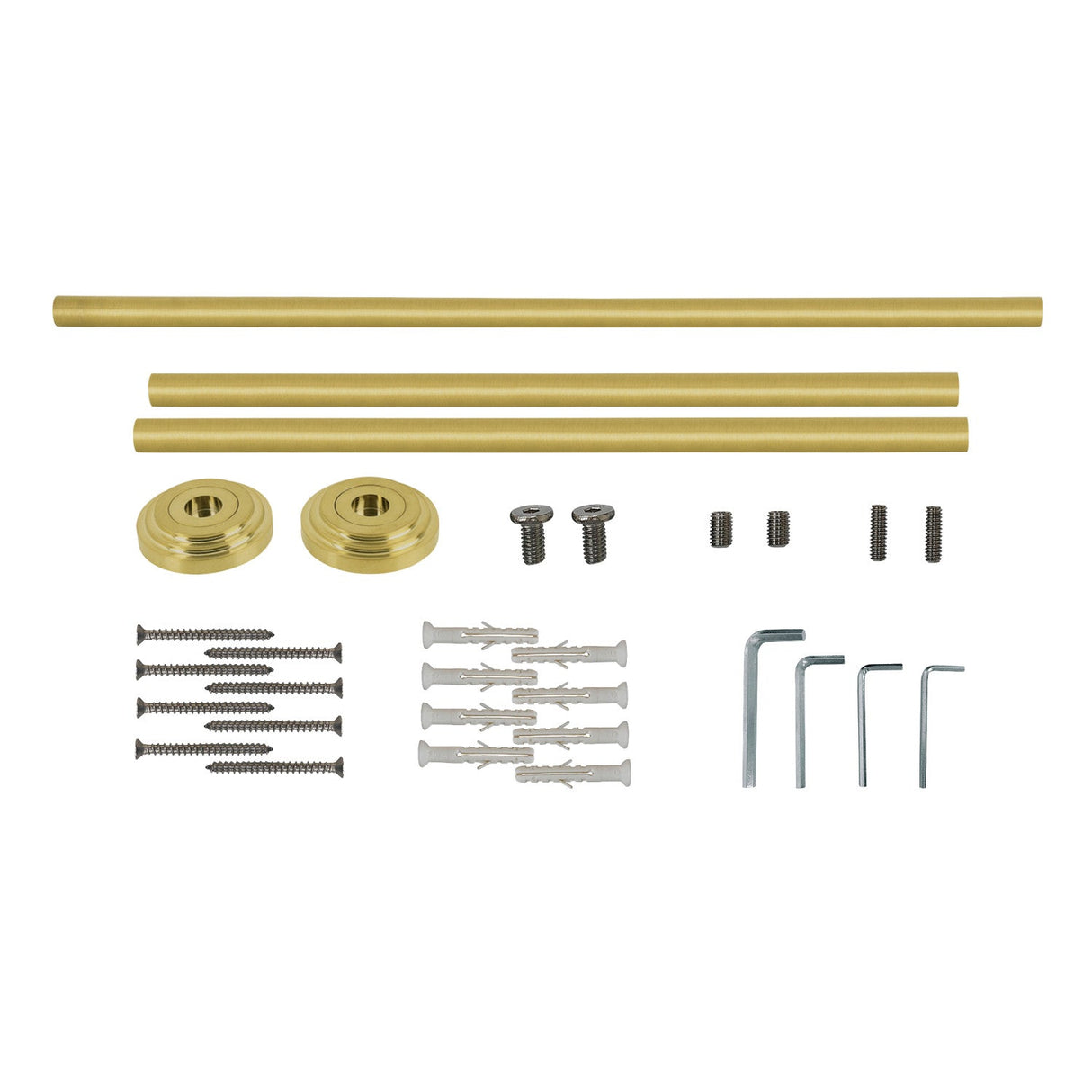 Edwardian VPB33227H Console Sink Leg Wall Support, Brushed Brass
