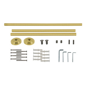 Edwardian VPB33227H Console Sink Leg Wall Support, Brushed Brass