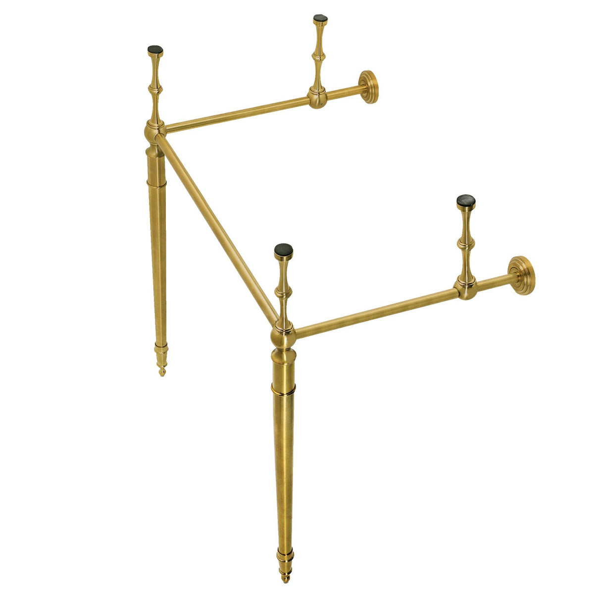 Edwardian VPB33227 Brass Console Sink Legs, Brushed Brass