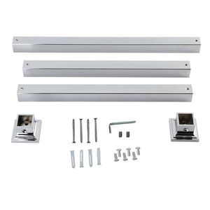 Fauceture VPB3322SQ1H Console Sink Leg Wall Support, Polished Chrome