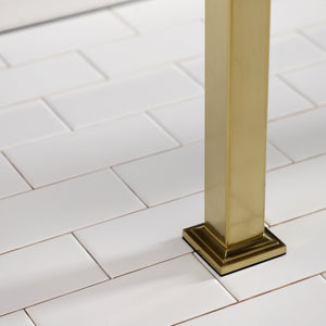 Fauceture VPB3322SQ7 22-Inch Stainless Steel Console Sink Legs, Brushed Brass